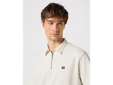 Męska Koszulka Polo Wrangler Rugby Polo Shirt Vintage White 112350413